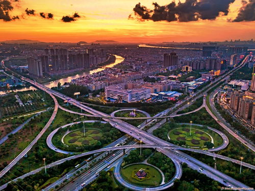 航拍视角下，顺德立交桥的工程美学与勘察智慧